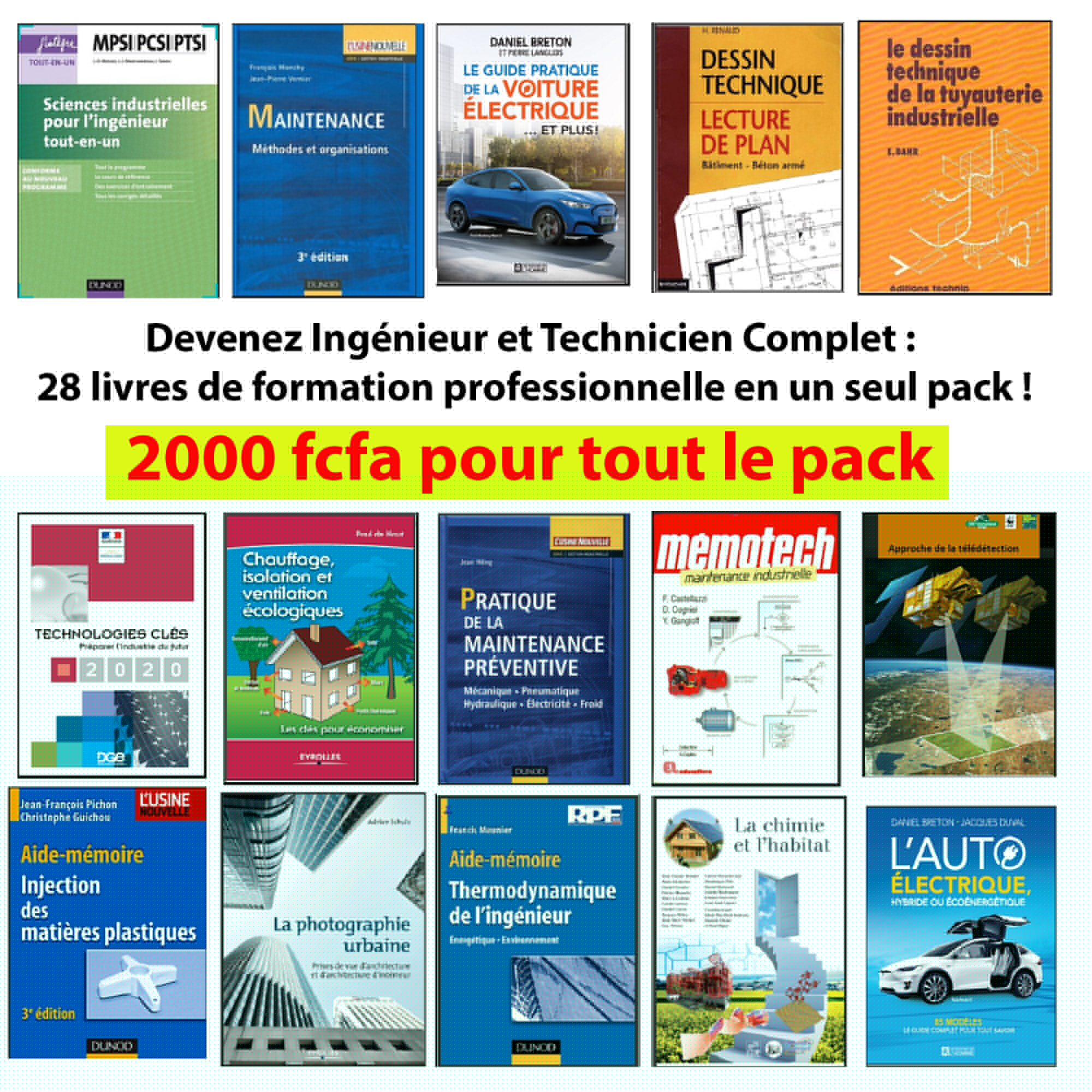 Image Devenez Ingénieur et Technicien Complet : 28 livres de formation professionnelle en un seul pack !
