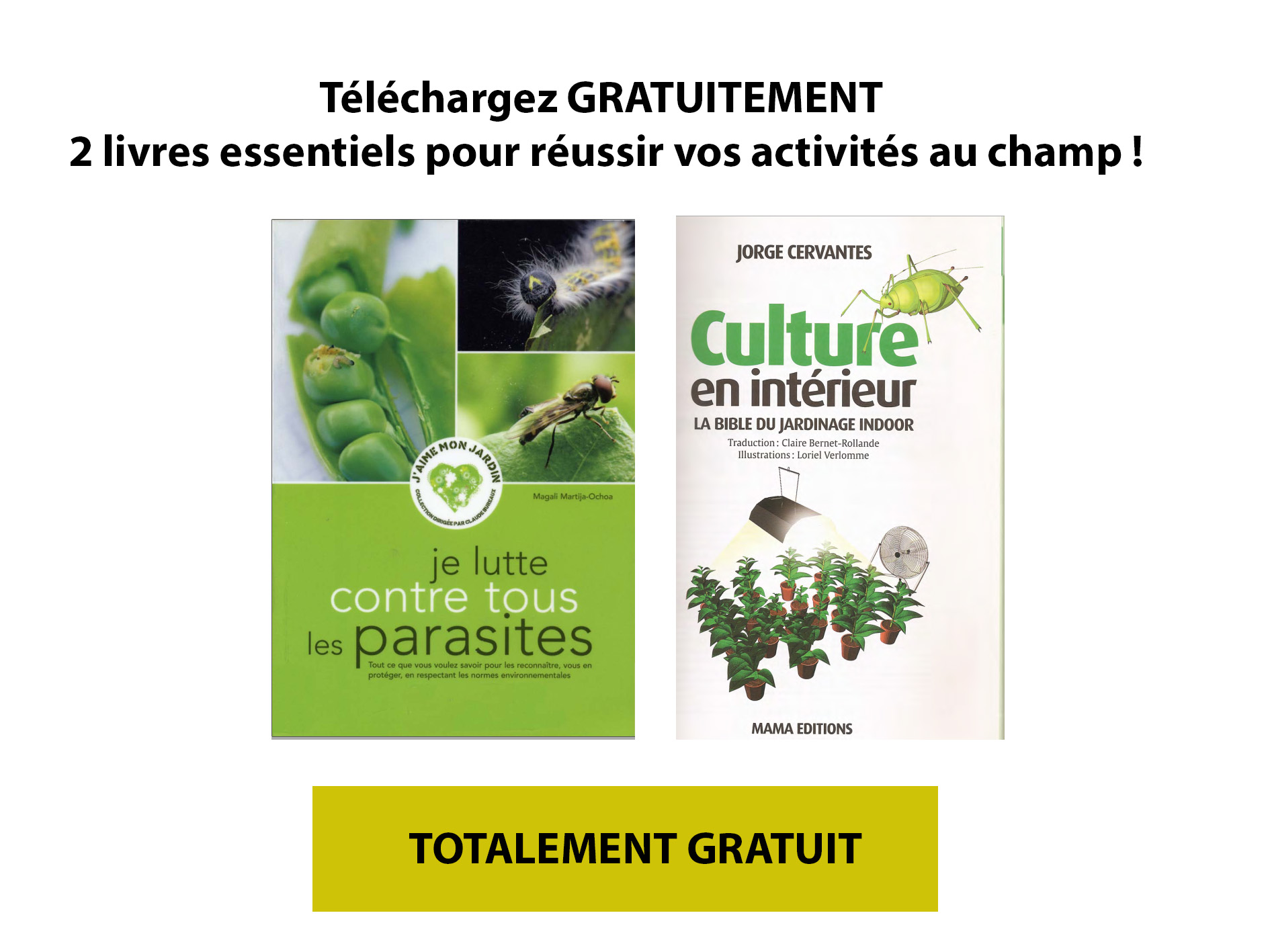 Image Téléchargez GRATUITEMENT 2 livres essentiels pour réussir vos activités au champ !