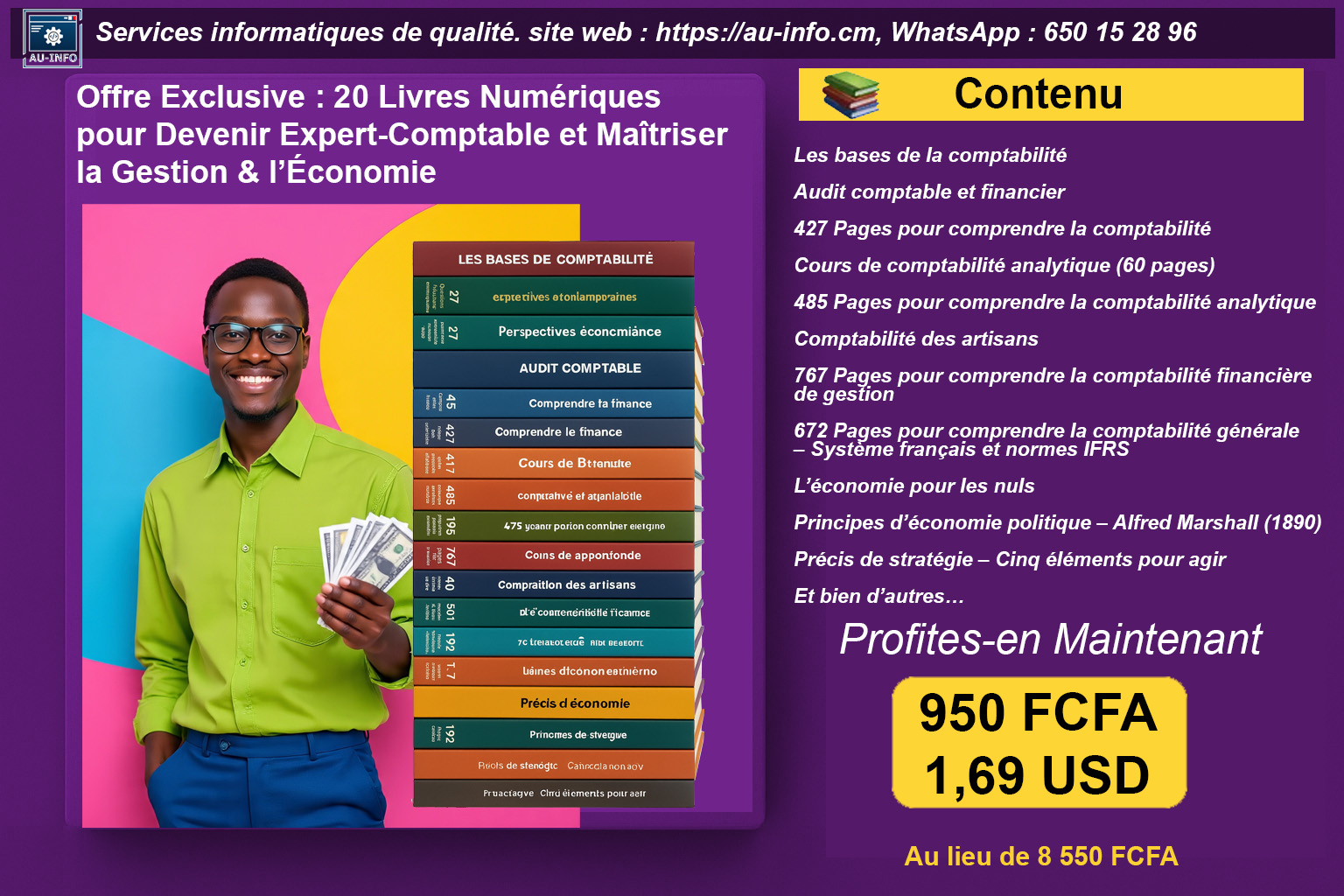 Image Offre Exclusive : 20 Livres Numériques  pour Devenir Expert-Comptable et Maîtriser  la Gestion & l’Économie
