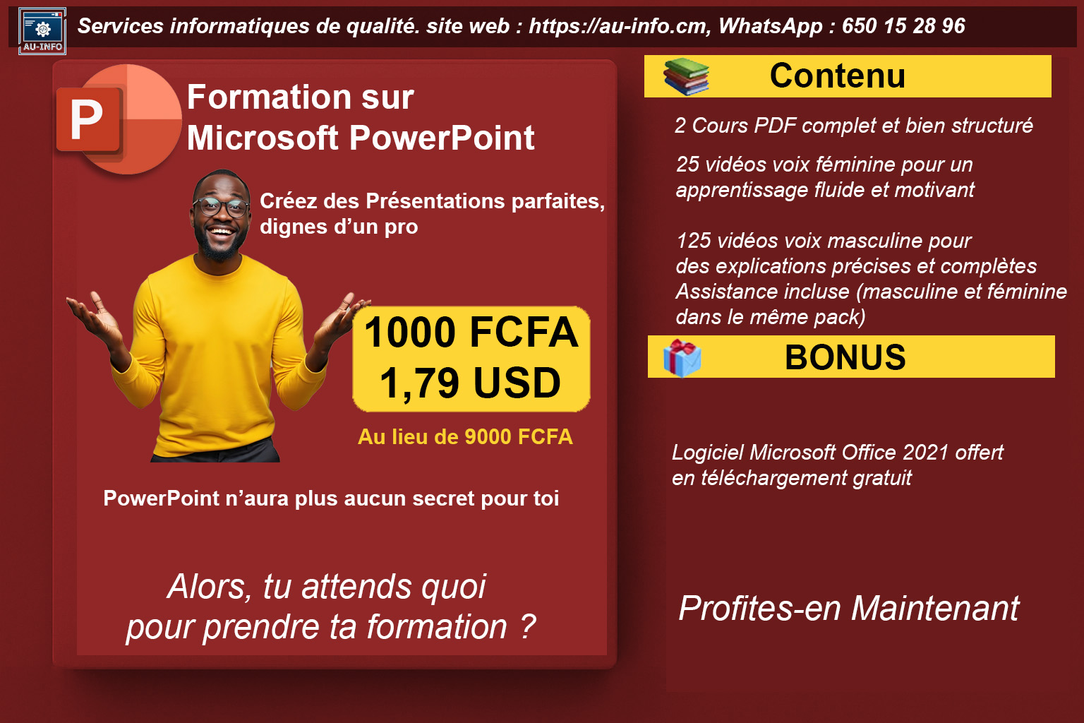 Image Formation sur PowerPoint