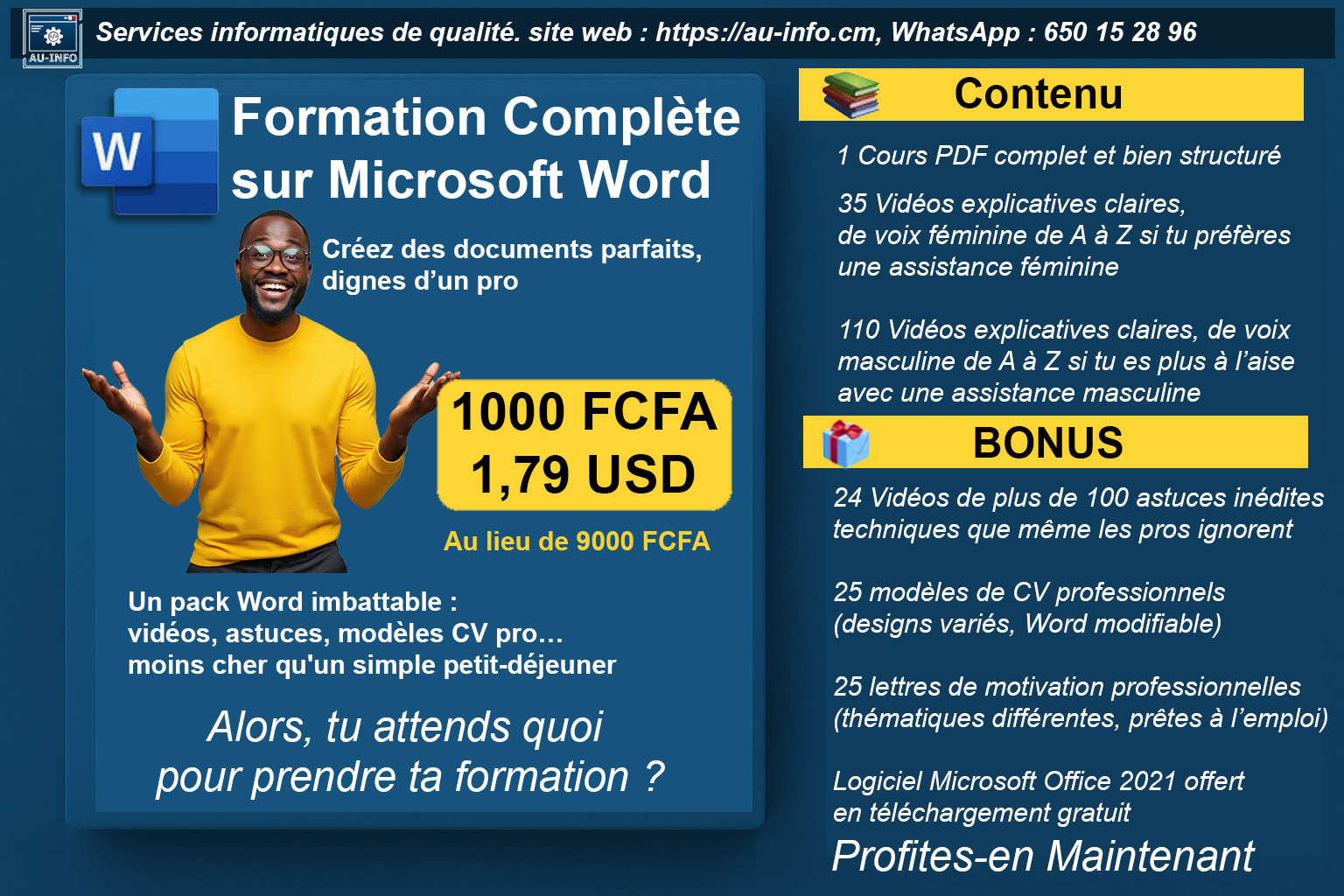 Image Formation Complète sur Microsoft Word
